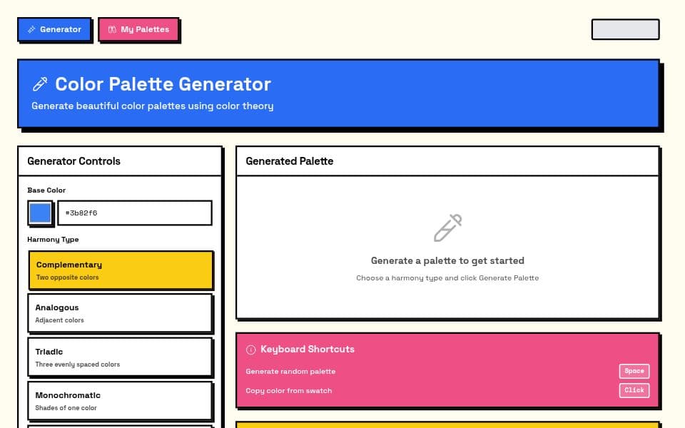 Color Palette Generator