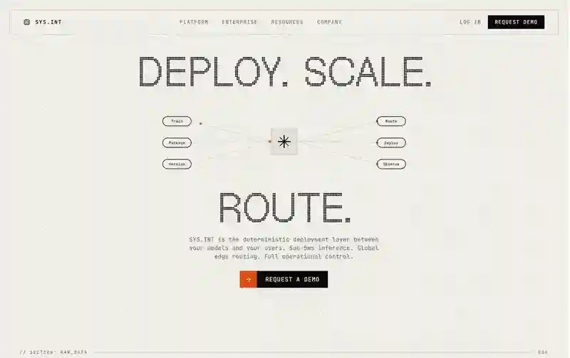 Brutalist AI SaaS Landing Page