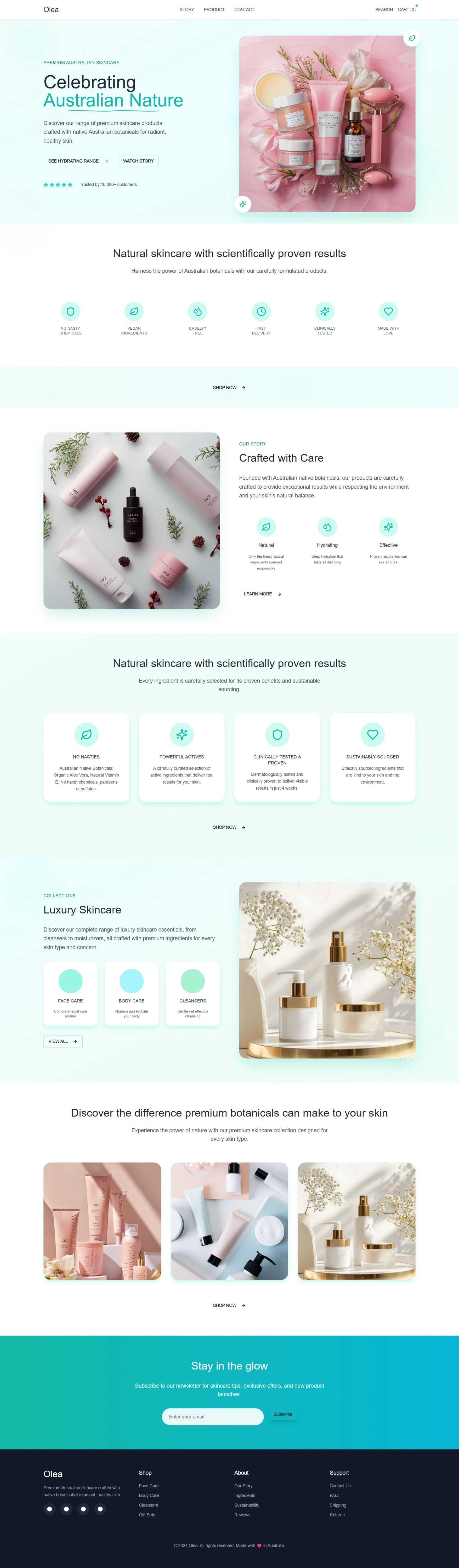 Exact landing page clone