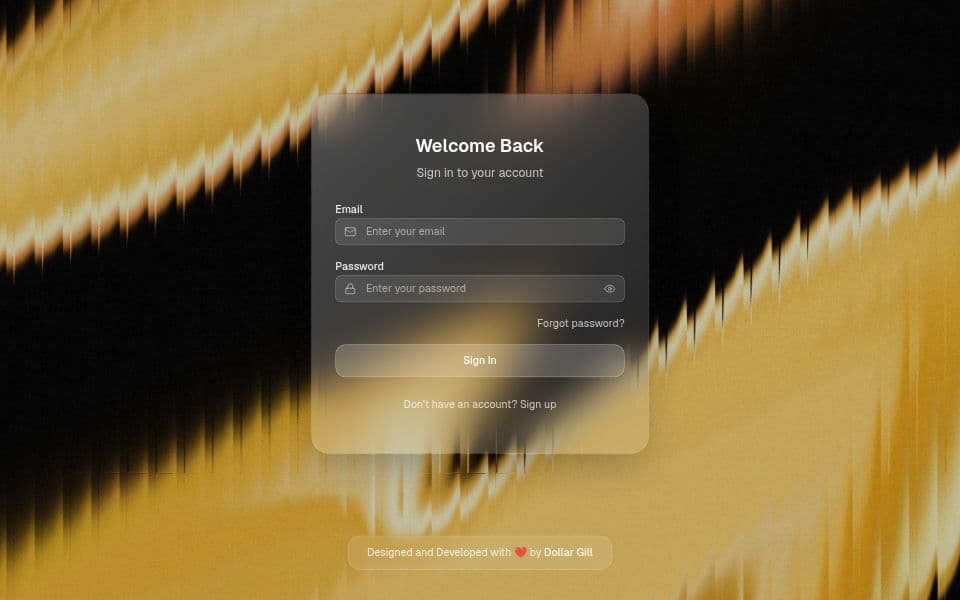 Frosted Glass - Authentication Concept