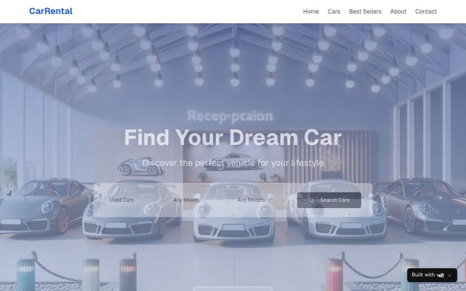 Car rental website clone