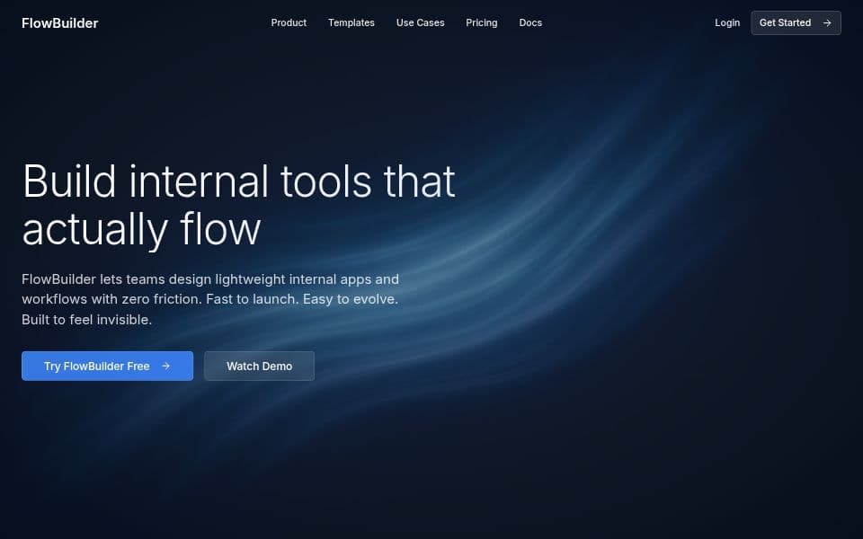 Modern saas landing page
