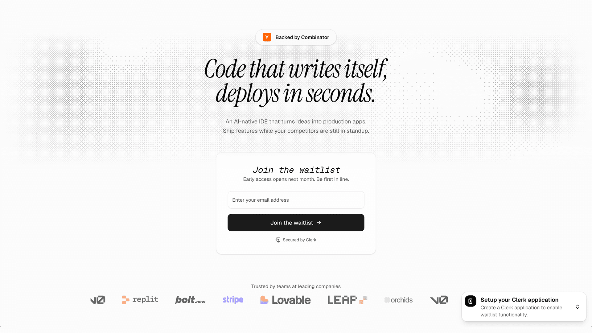 Clerk Waitlist Starter