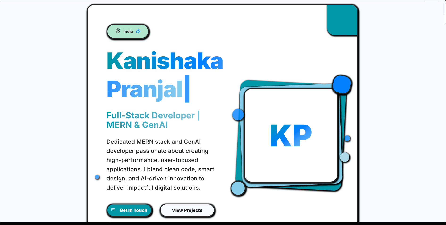 Rounded Neo-Brutalist Portfolio