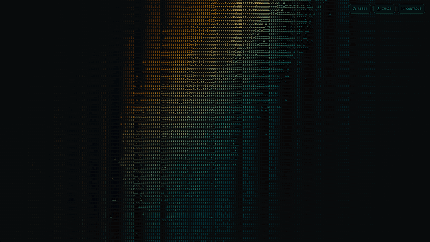 ASCII Water Ripple Effect