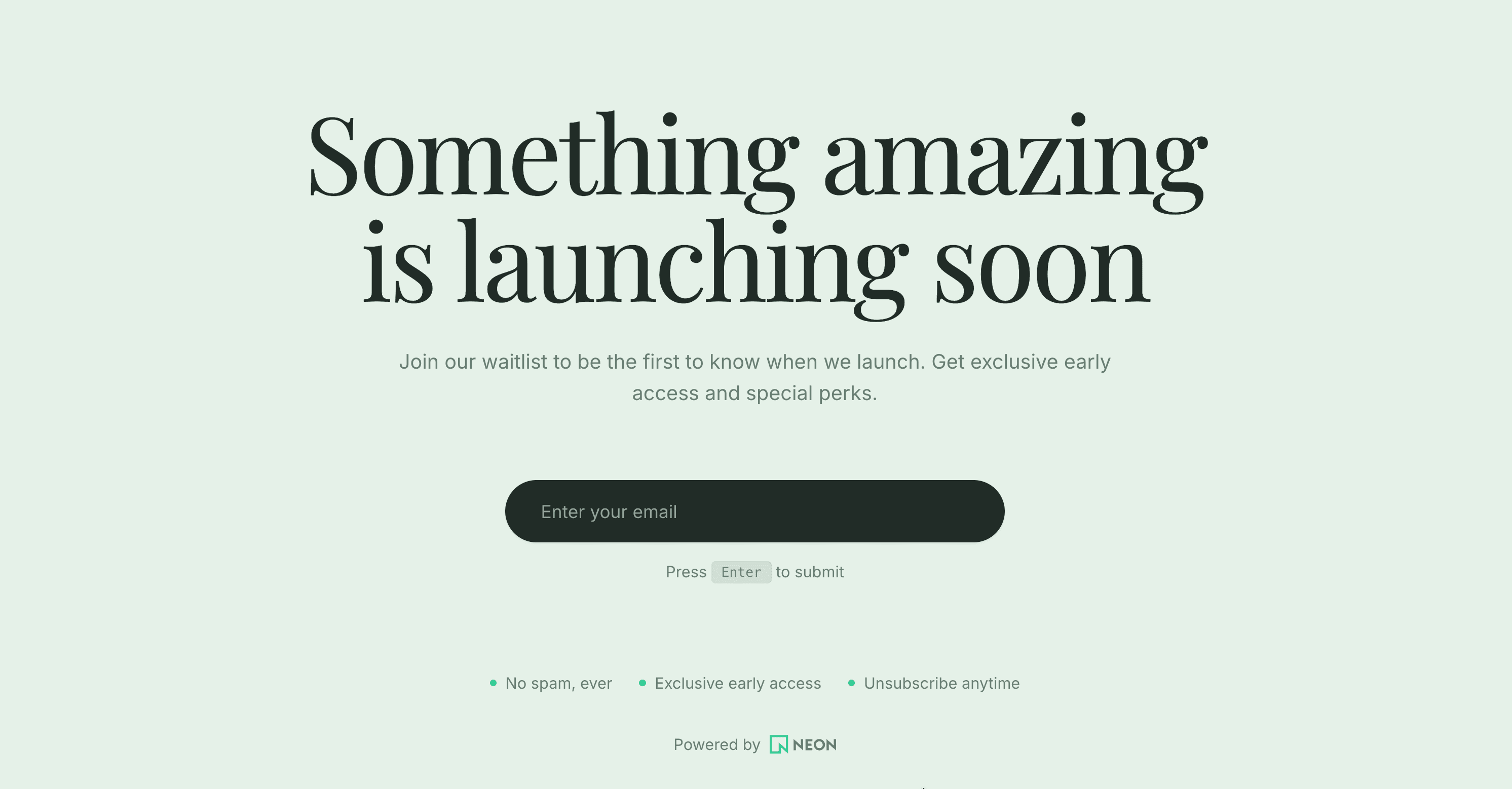 Waitlist Hero Section
