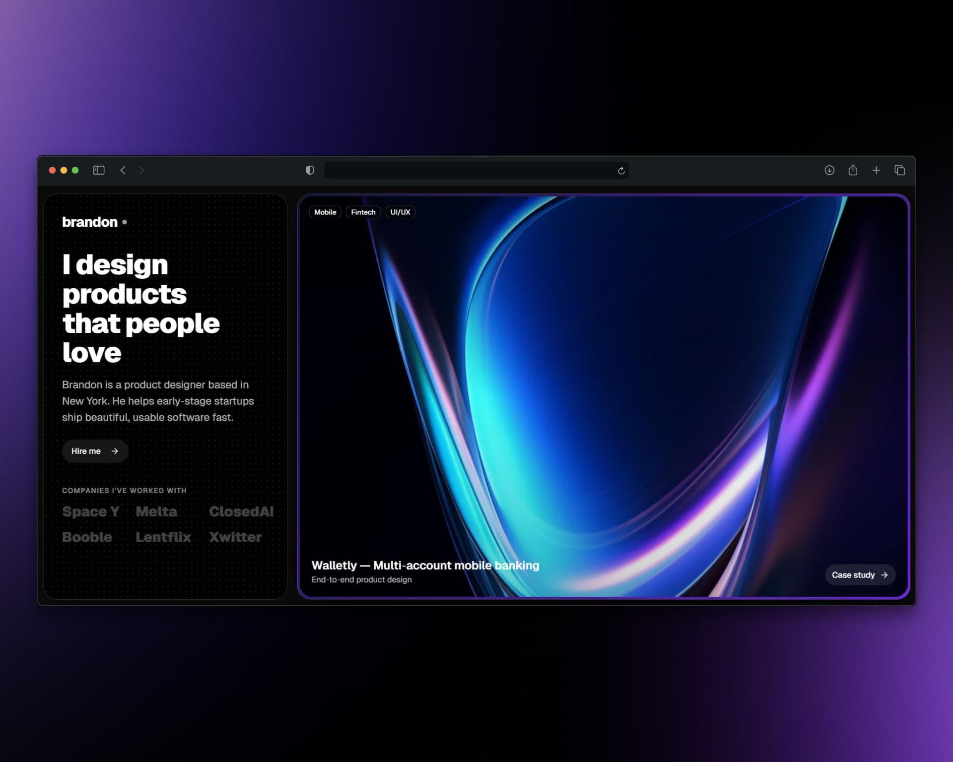 Portfolio template - v0