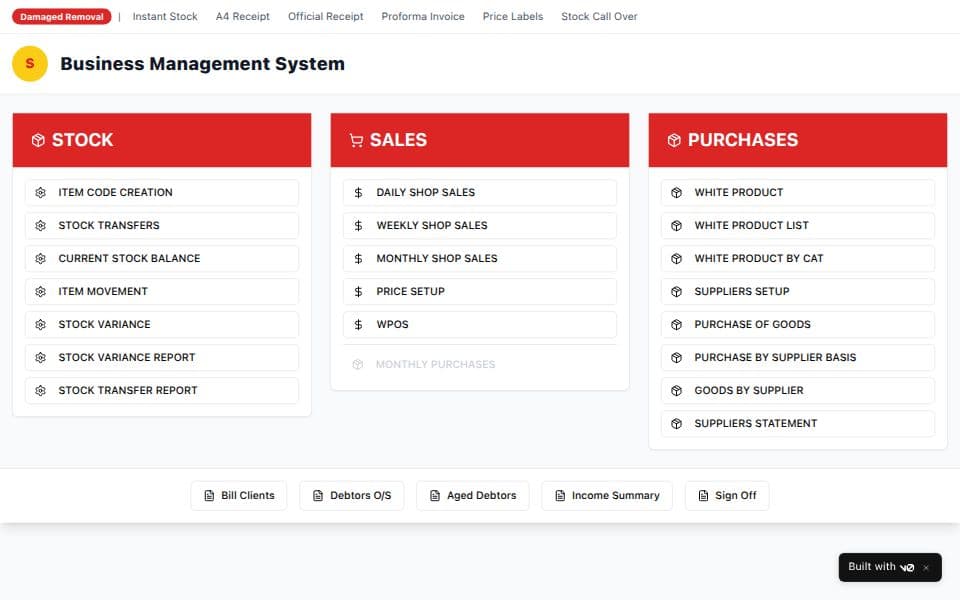 Custom dashboard layout