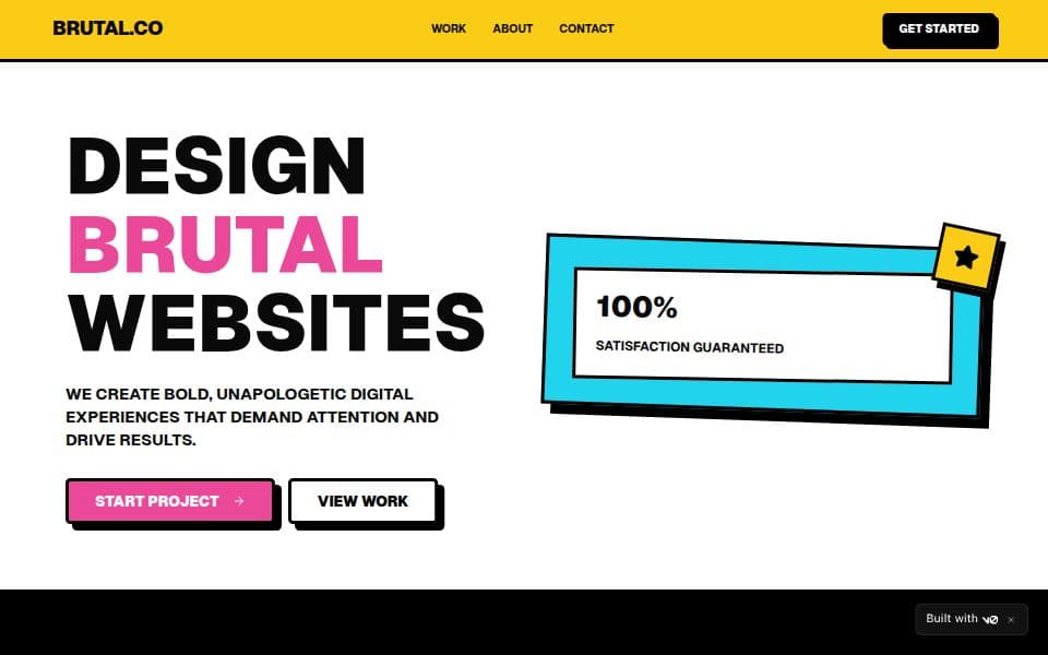 Neobrutalist UI design