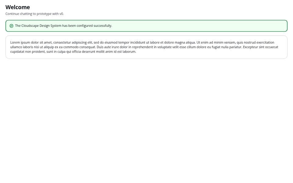 Cloudscape Design System Template