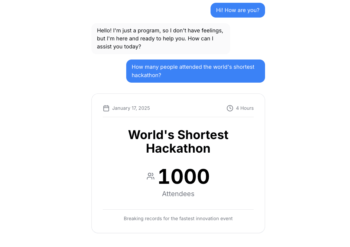 Generative UI Chatbot