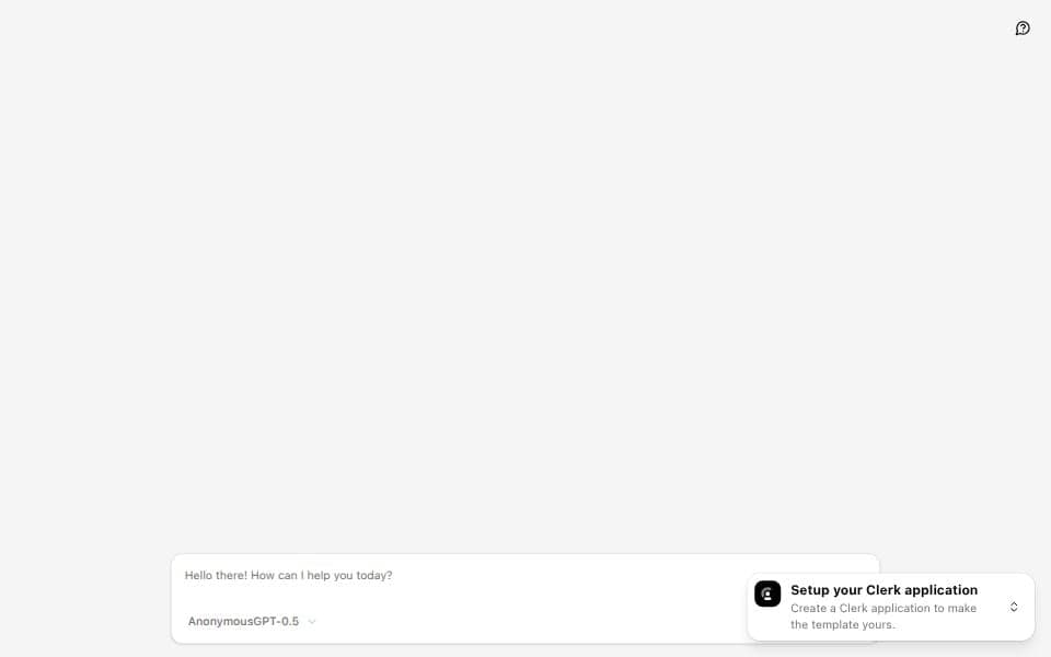 Clerk B2C SaaS - Agent Chat