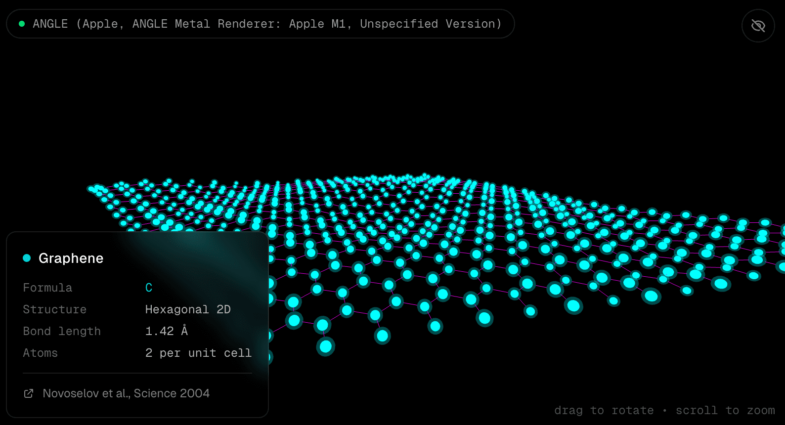 WebGPU Graphene 3D model