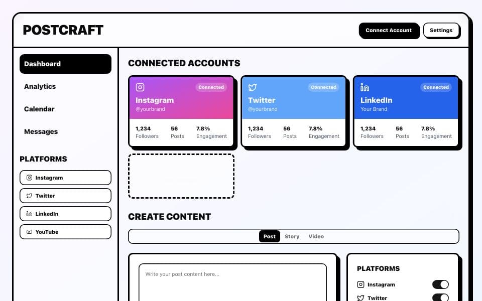 Neobrutalist UI design